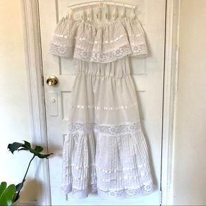 Vintage Cotton Peasant Dress